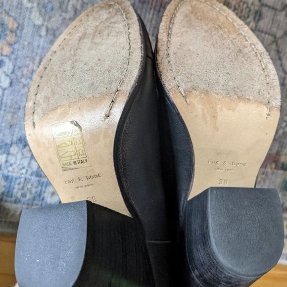 rag & bone | Harrow Boot in black leather - Picture 10 of 13